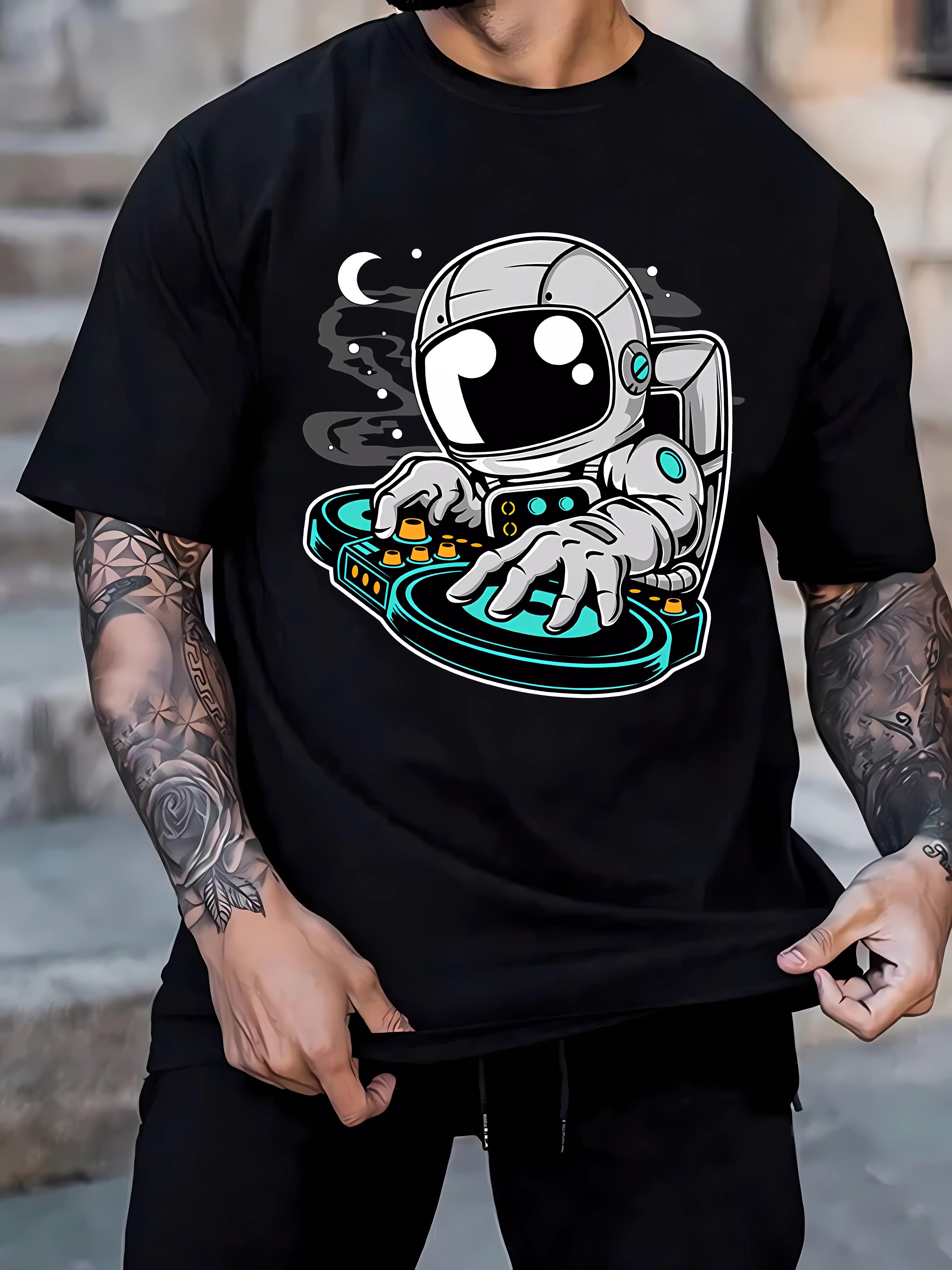 Astronaut Deejay Print Tee Shirt XXXL