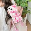 Japan Ins Kawaii 3D Flower Sakura Soft Silicone Phone Case for iPhone 12 13 14 15 16 Pro Max Shockproof Back Cover Phone Cases