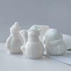 DIY Schneemann Weihnachtsmann Silikonform Handgemachte Aroma-Kerzen Gipsornamente Form Weihnachts-Kerzen Deko Formen