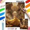 Belle Princess Digital Oil Painting Art Kit DIY Handmade Golden Luxury Palace Home Decoration Gift