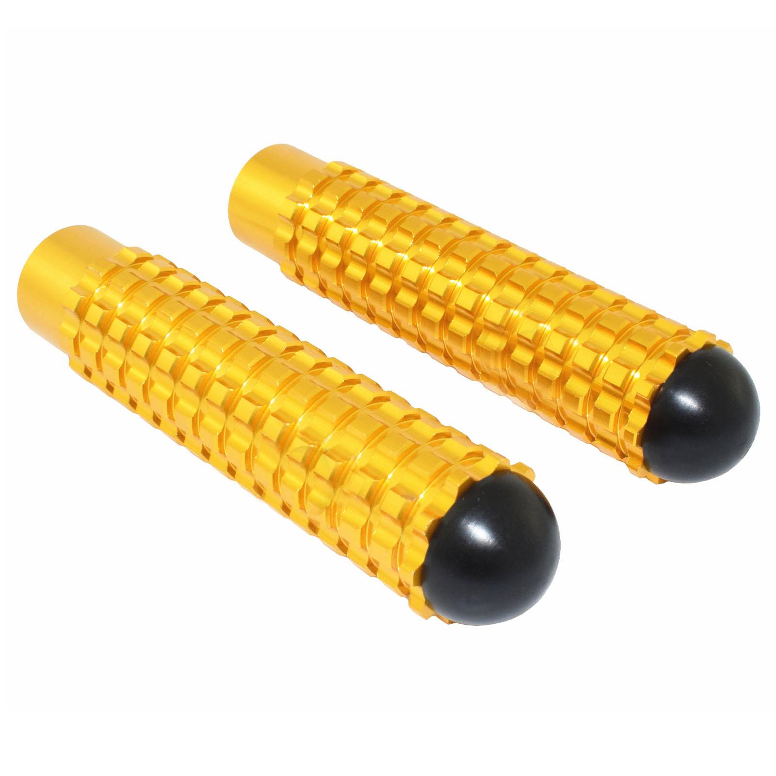 waase 106mm Length Universal M8 Fixing Footpegs Foot Rests Peg Pedals Racing Rearset Rear Sets