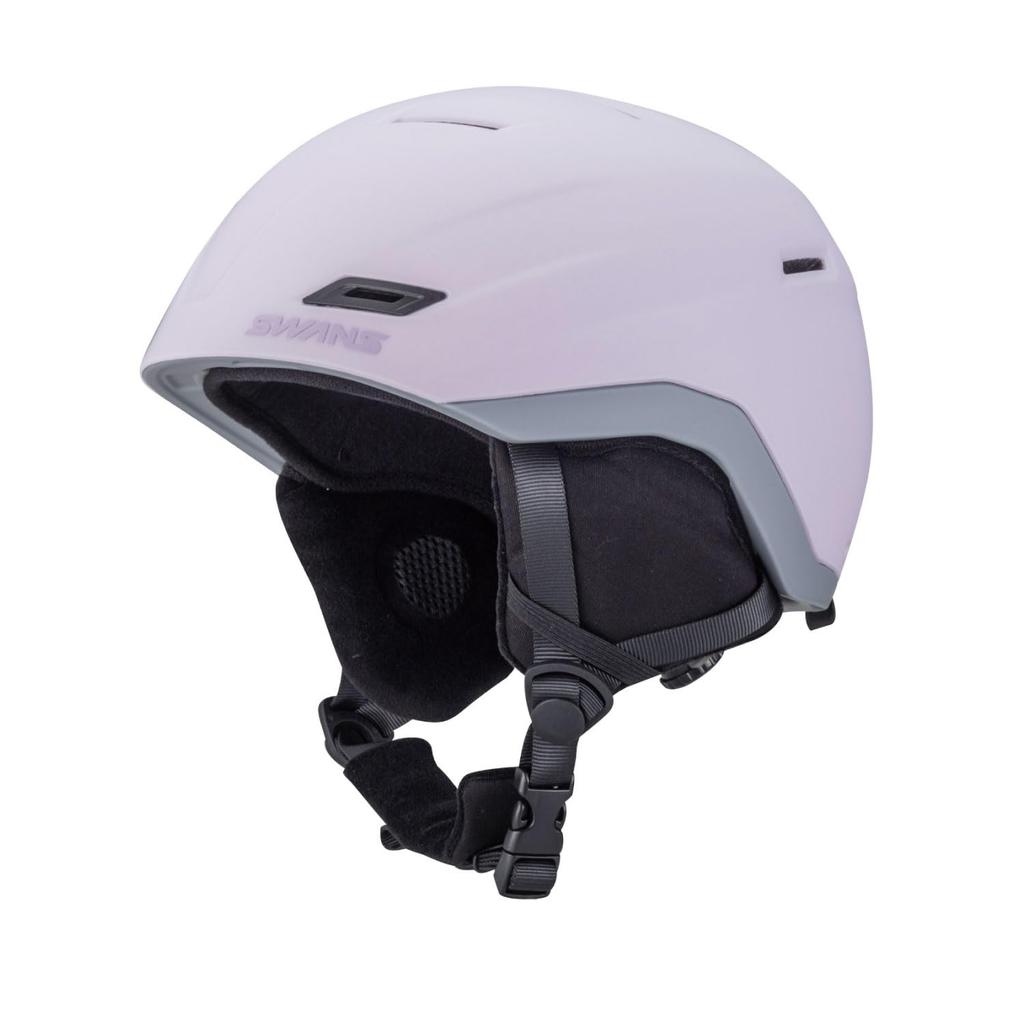 SWANS PUR Ski and Snowboard Size One Size Fits for Freeride H-43 Helmet, Compact, Small, Lightweight, Dial-Type Adjustment, 54-58cm, 420g, Purple,
