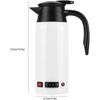 Tea Kettle Electric, 800Ml Car Kettle Hot Water Kettle Electric, For Car, Traving Caming, 10.6X6.7X3.8In(White)