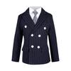 Plus Size Boys' Striped Formal Suit for Kids - Autumn & Winter Collection