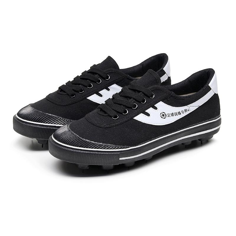 

Canvas football shoes spring and summer low-top rubber sole canvas shoes training shoes student non-slip sports men s and women s sneakers shoes 45