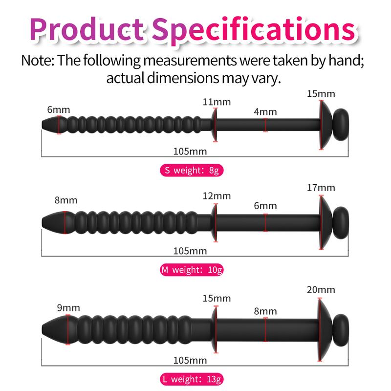 Silicone Penis Plug Hollow Urethral Sounding Sound Flexible Urethra Dilation Dilator Masturbation Penisplug Sex Toys for Men