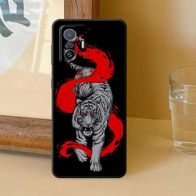 Tpu weiche Luxus-Hülle für Samsung Galaxy S20 S21 S22 Hinweis 20 Ultra 10 Plus 8 9 S23 5g Mode chinesische Tiger Drache Abdeckung
