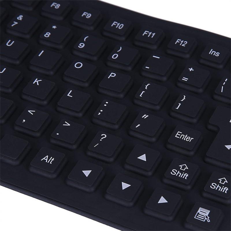 Tastatură flexibilă din silicon moale cu 85 de taste Tastatură rulanta USB pentru desktop, rezistentă la praf, pentru computer