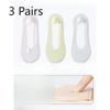 3 Pairs of Female Summer Thin Cotton Non Drop with Anti Skating Silk Shallow Mouth Invisible Deodorant Sweat Socks