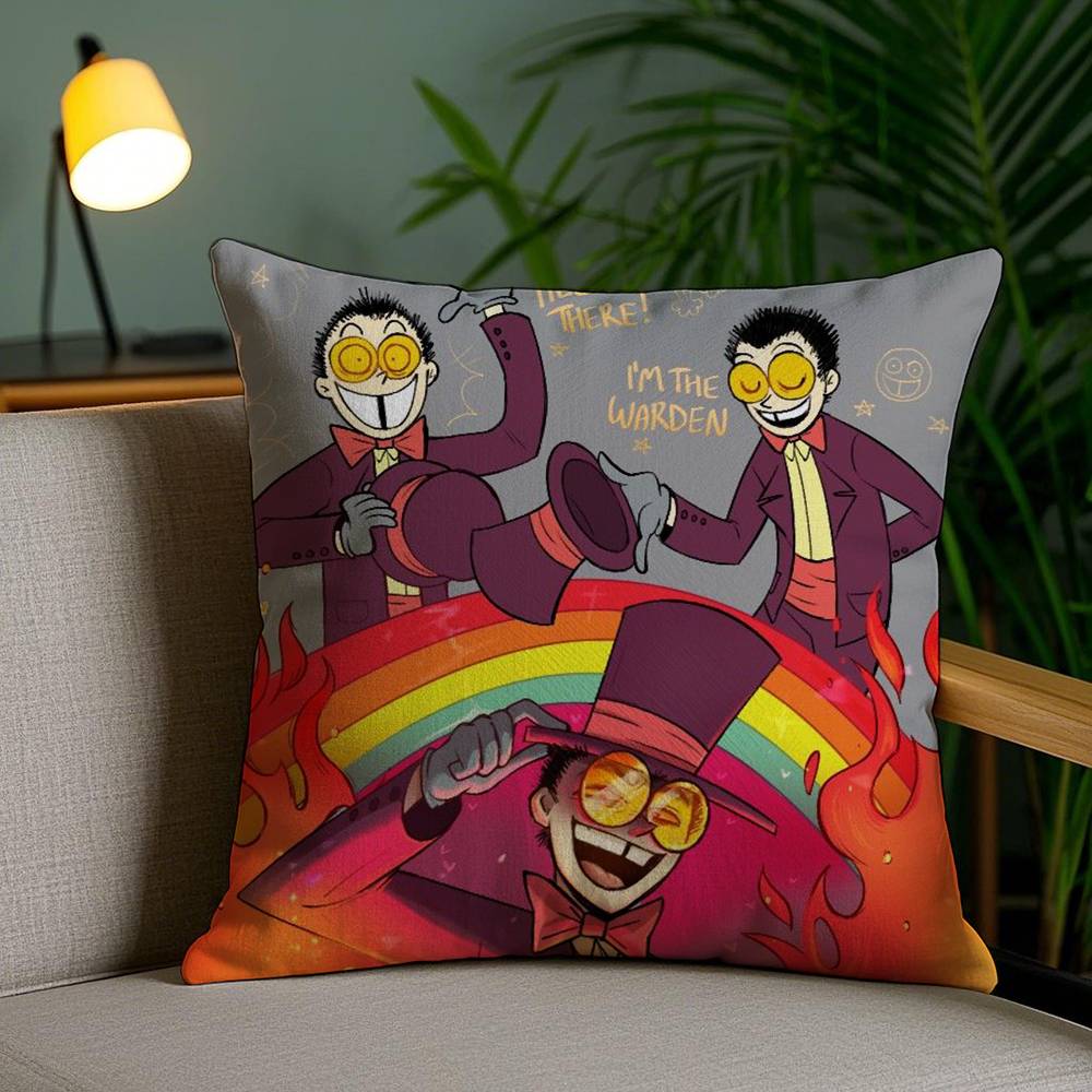 Cool Cartoon S-Superjail Pillow Case Office Sofa Dorm Chair Back Short Plush Double-Sided Printing Home Cushion Cover