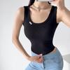 Canottiere Estive da Donna Bianche Slim Corte Senza Maniche Canottiere Abbigliamento Sportivo da Donna
