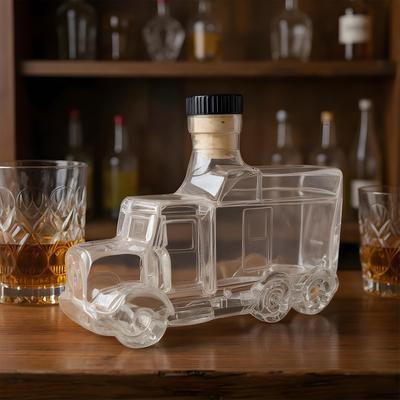 Μπουκάλι Ντεκαντέρ Bourbon Μισό Φορτηγό Διανομέας Bourbon 375ml Vintage Δοχείο Λικέρ Με Ενδιαφέρον Στόπερ Για Φιλοξενία Brunch Μπύρα