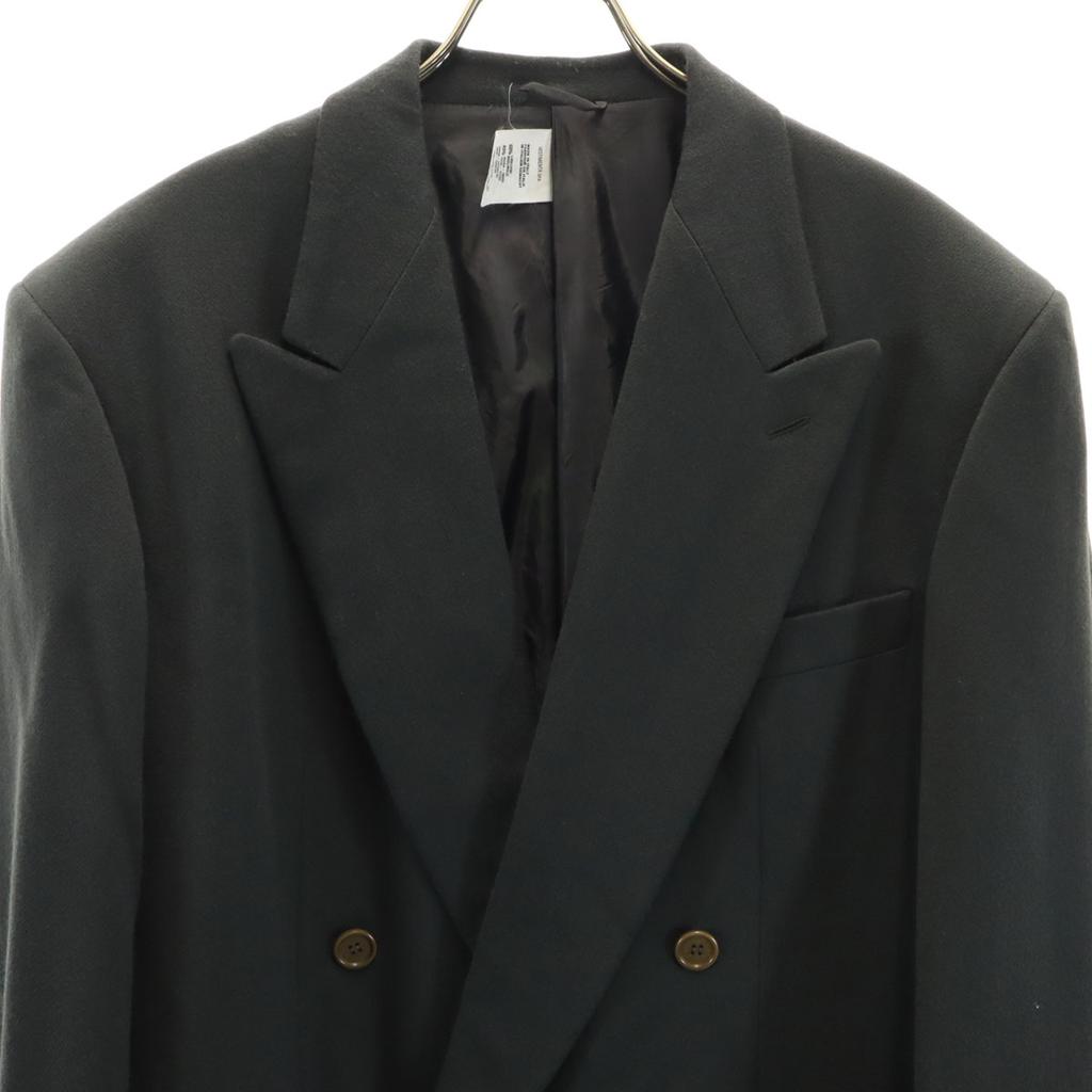 Giorgio Armani 90. léta Vyrobeno v Itálii Staré dvouřadé sako 48 Zelenosivé Pánské Použité