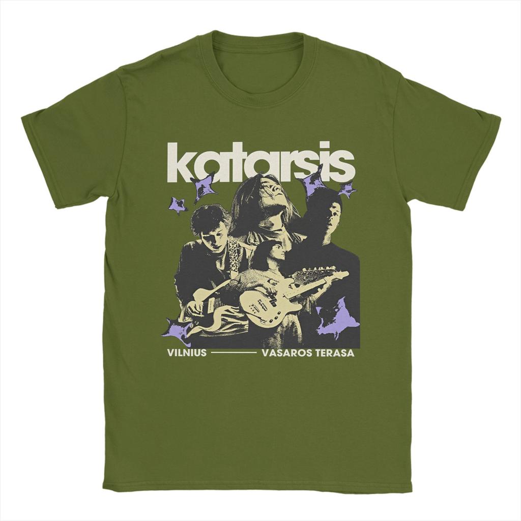 Katarsis Band T-Shirt for Men  Unique Cotton Tees Crewneck Short Sleeve T Shirt 4XL 5XL Tops
