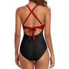 One-piece SSwimsuit for Women, European and American Backless Splicing Sexy Bikini Swimsuit