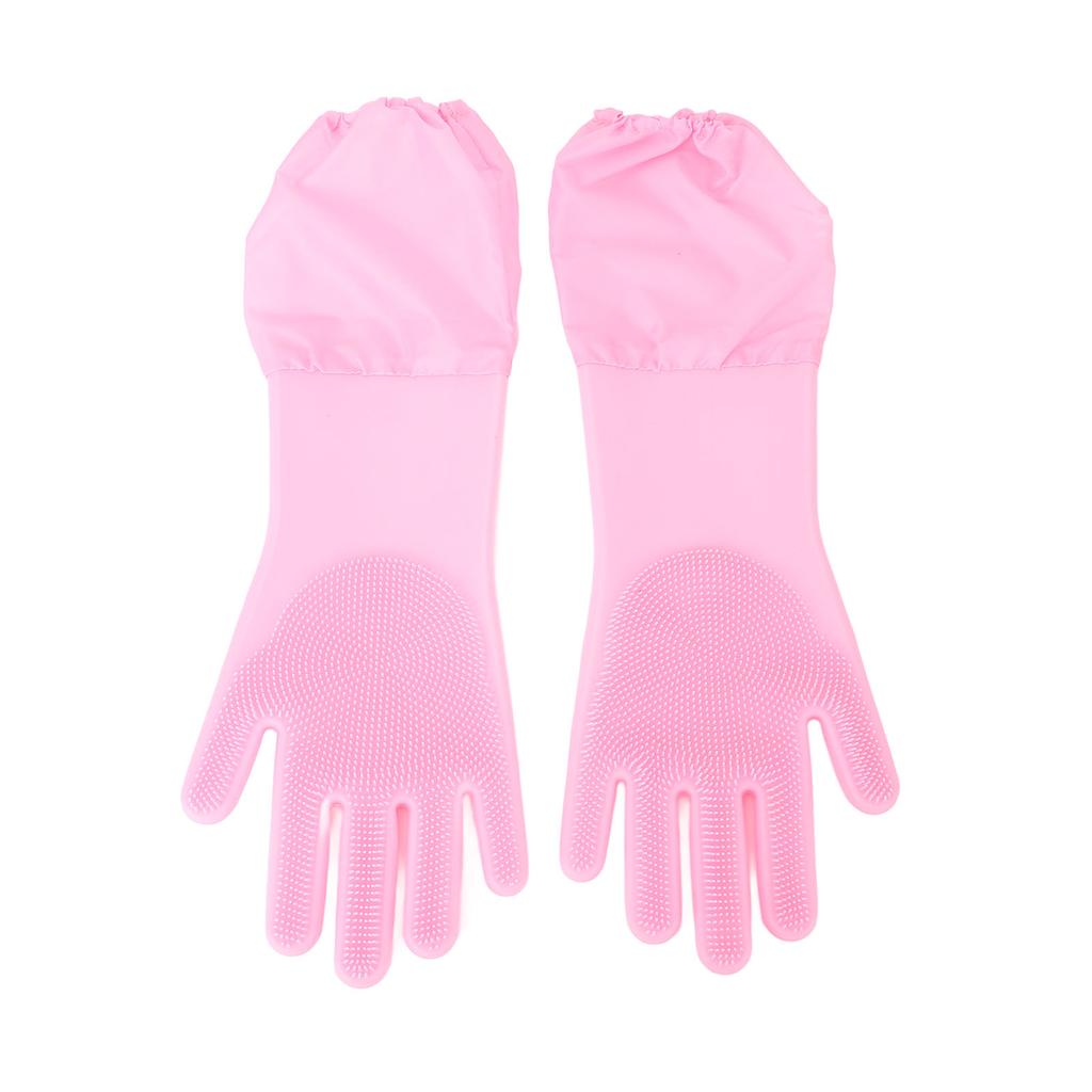 2pcs Pet Grooming Gloves Extended Soft Silicone Massaging Dog Bathing Shampoo Gloves for Cats Rabbits Horses Washing