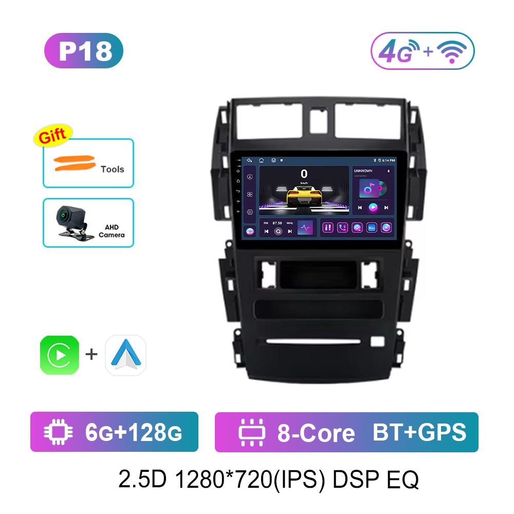9'' Car Radio Multimedia Player Android System 4G for Nissan Teana J31 2004 - 2007 Carplay GPS Navi WiFi HD Screen DSP Stereo