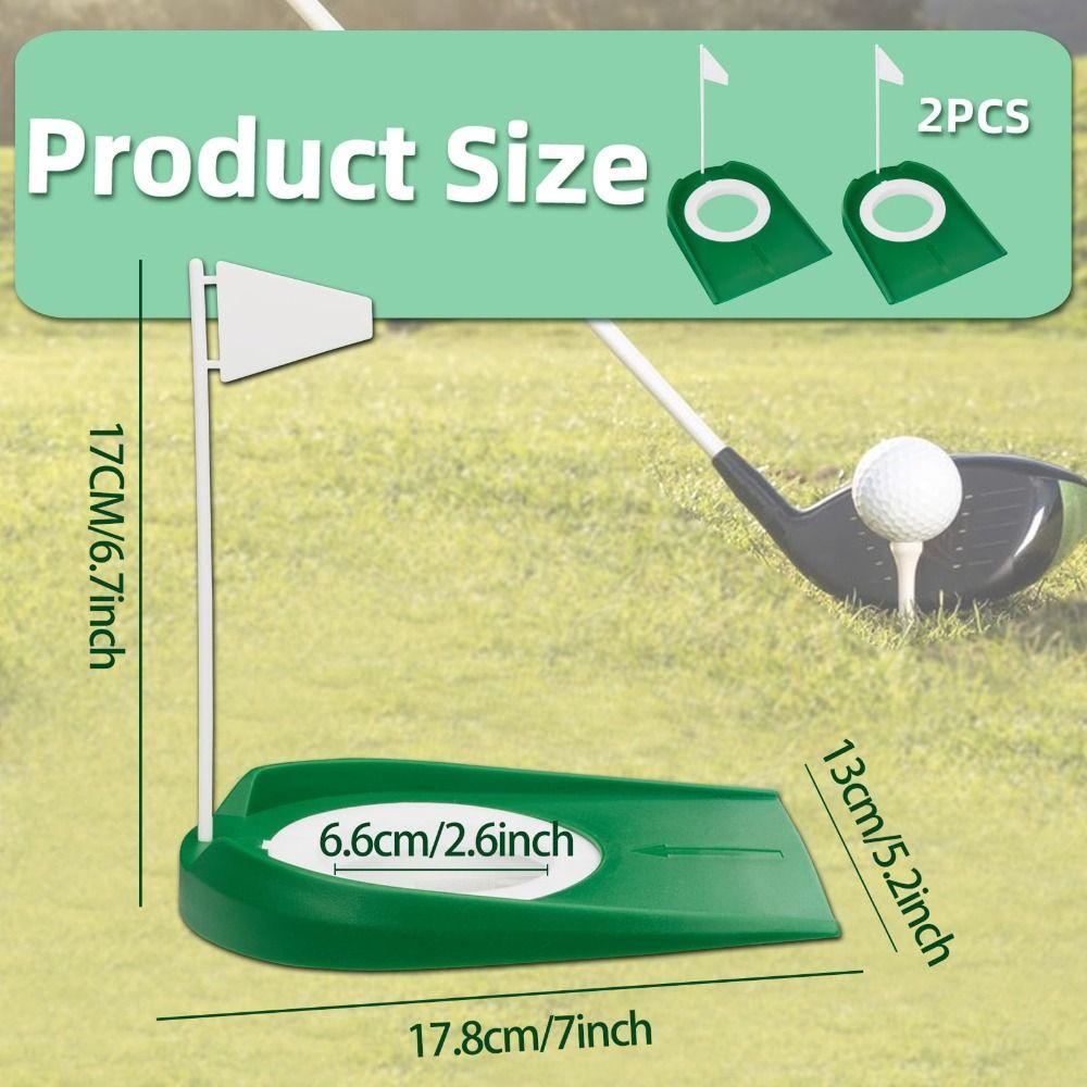 Easy Setup Golf Putting Cup Plastic Golf Training Aid Durable Putting Practice Cup  Golf Training