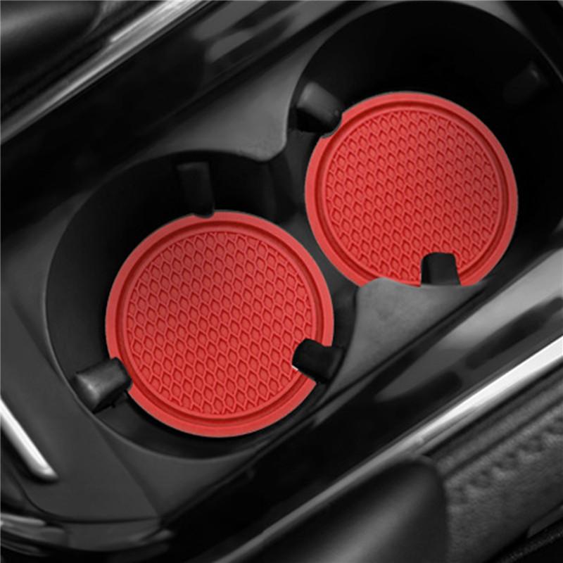 Posavasos Universal de Nido de Abeja para Coche Alfombrilla Antideslizante para Coche Accesorios de Interior