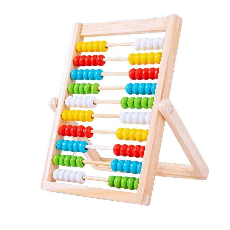 1 Pcs Montessori Number Arithmetic Abacus Classic Educational Counting Toy 100 Beads Preschool Math Learning Toys Toddler Gift
