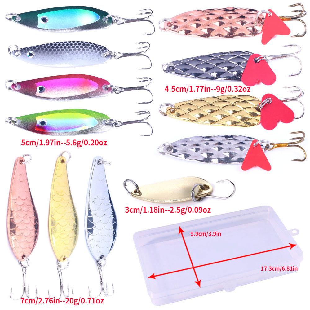 High Simulation Lure Set Long Casting Jigging Spinner Soft Bait Minnow Combination Full Swimming Layer Lure Fishing Gear Set