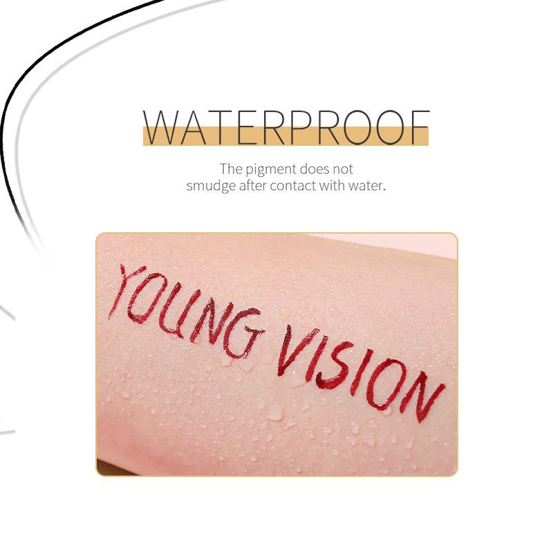 YOUNG VISION 5 Colour Set Square Water Smudge-proof Sponge Tip Eyeliner One Shot Eyeliner