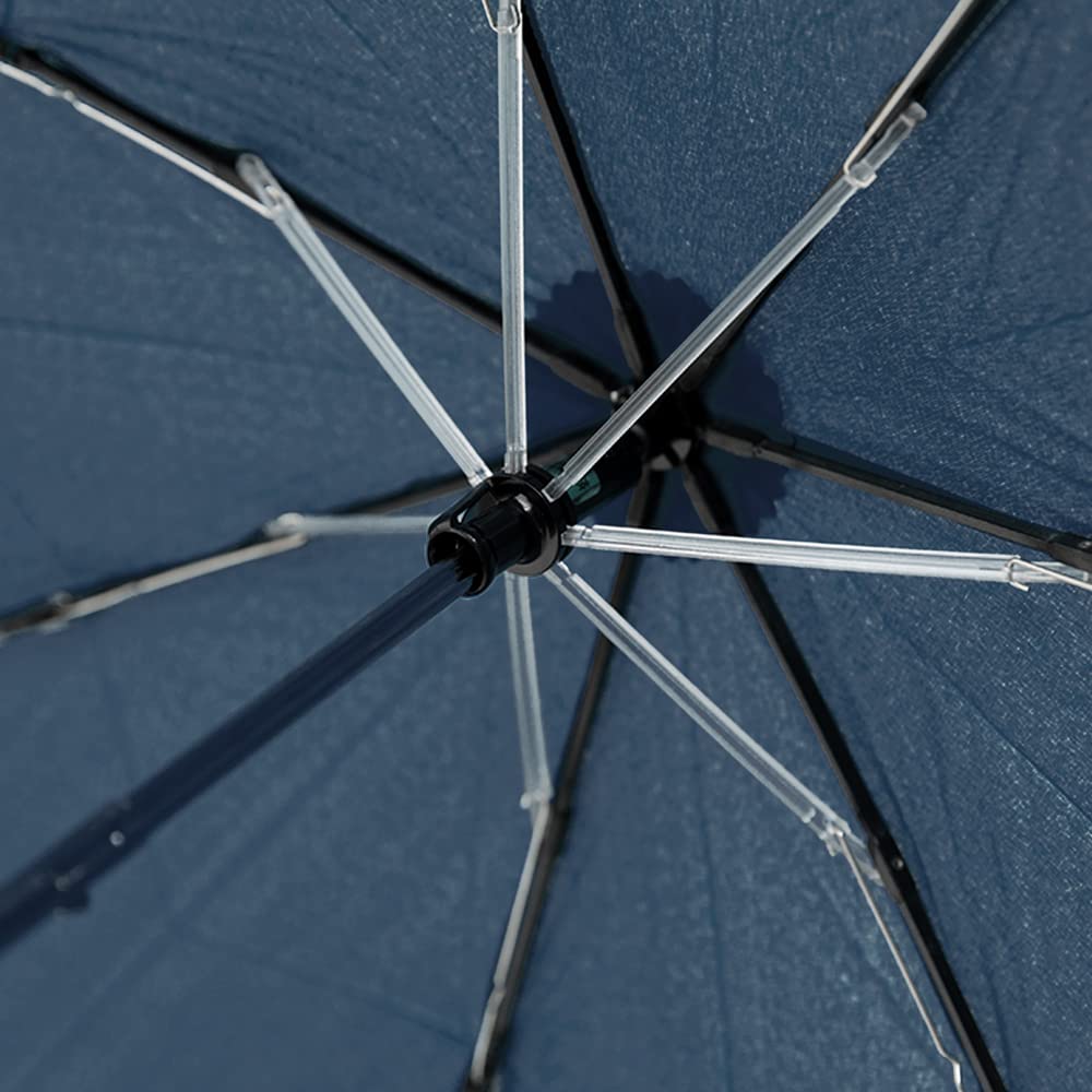 Waterfront Folding Rain Windproof Reinforced Hard To Turn Unisex Umbrella, Umbrella, Umbrella, Magenta, 55cm, Wind-resistant Bones, Over,