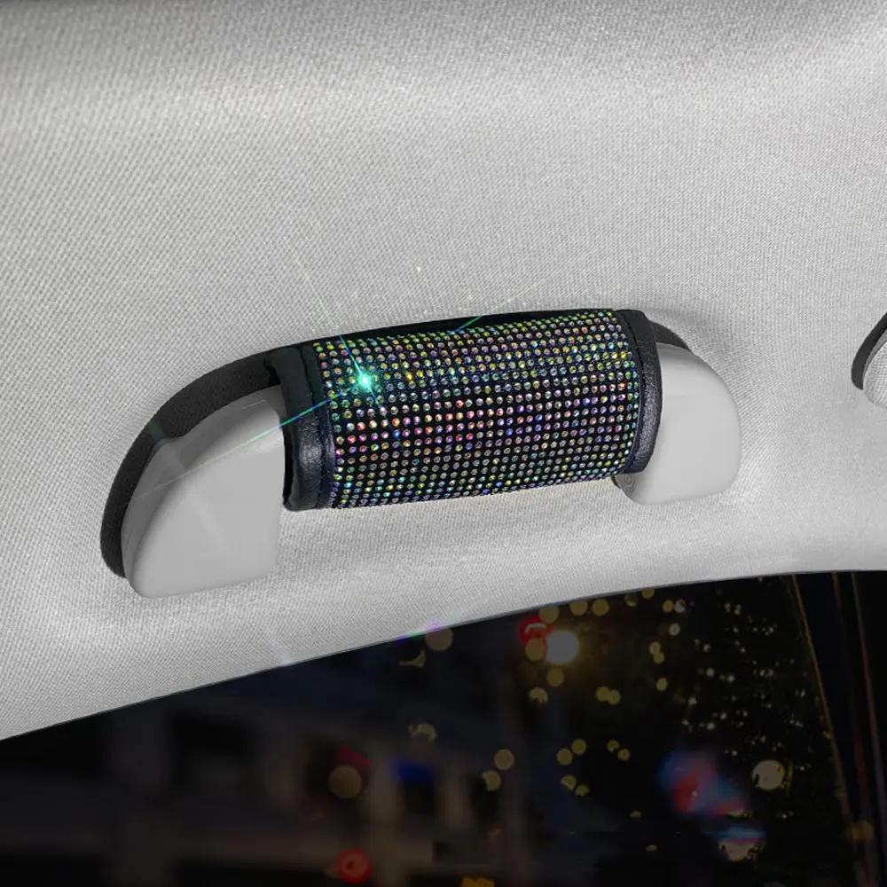 

1 шт. универсальные защитные чехлы для автомобильных ручек со стразами для внутренней отделки дверей, декоративные аксессуары для салона автомобиля