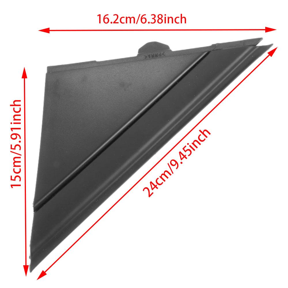 2 Piezas Triángulo Embellecedor Espejo Retrovisor Lateral LH RH Cubierta Bandera Espejo de Puerta Molduras LH RH para Fiat 500 2012-2019 1SJ85KX7AA 1SD00KX7AA