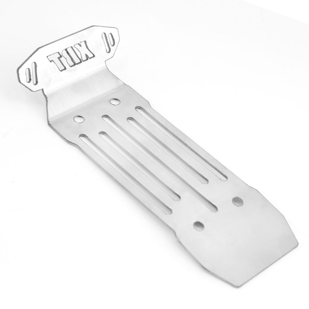 Stainless Steel Front and Rear Chassis Armor Skid Plate Protector Replacement for XRT 1 6 Remote Control Truck Car