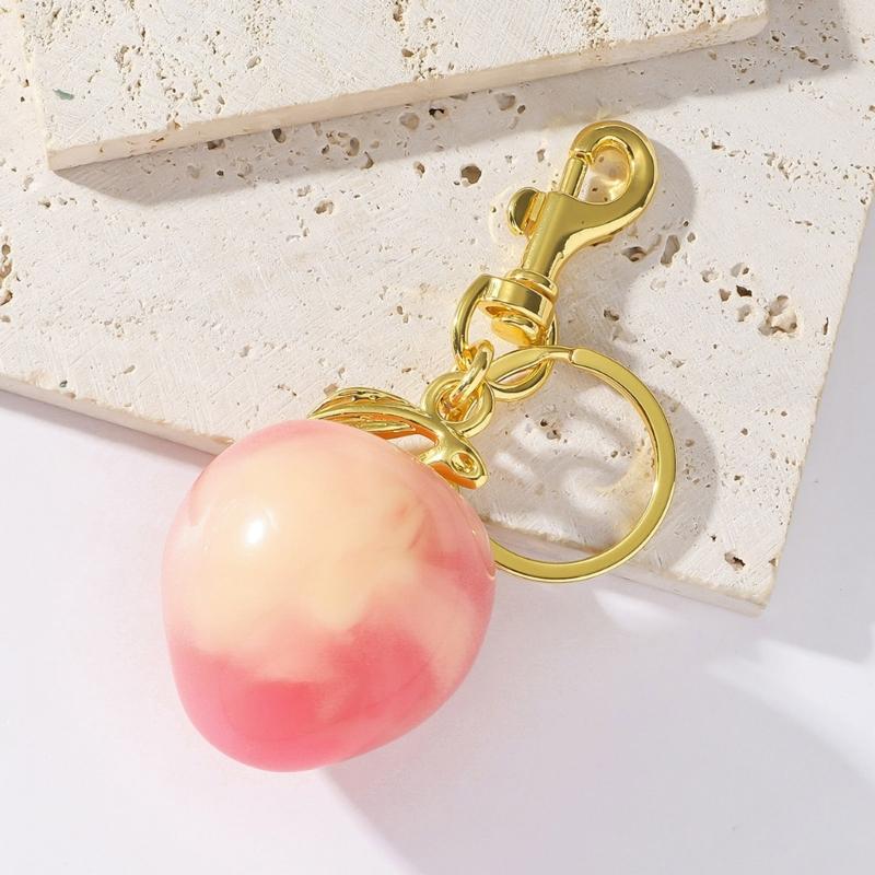 Affascinanti Portachiavi o Ornamenti Frutta alla Moda Decorazioni per Borsa con Chiusura a Fibbia Sicura