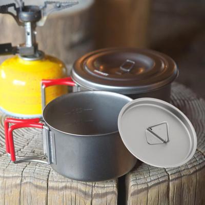 Titanium Camping puodelio dangtelis su kilpiniais arbatos kavos puodelių dangteliais, skirtas kelionėms skrudinti