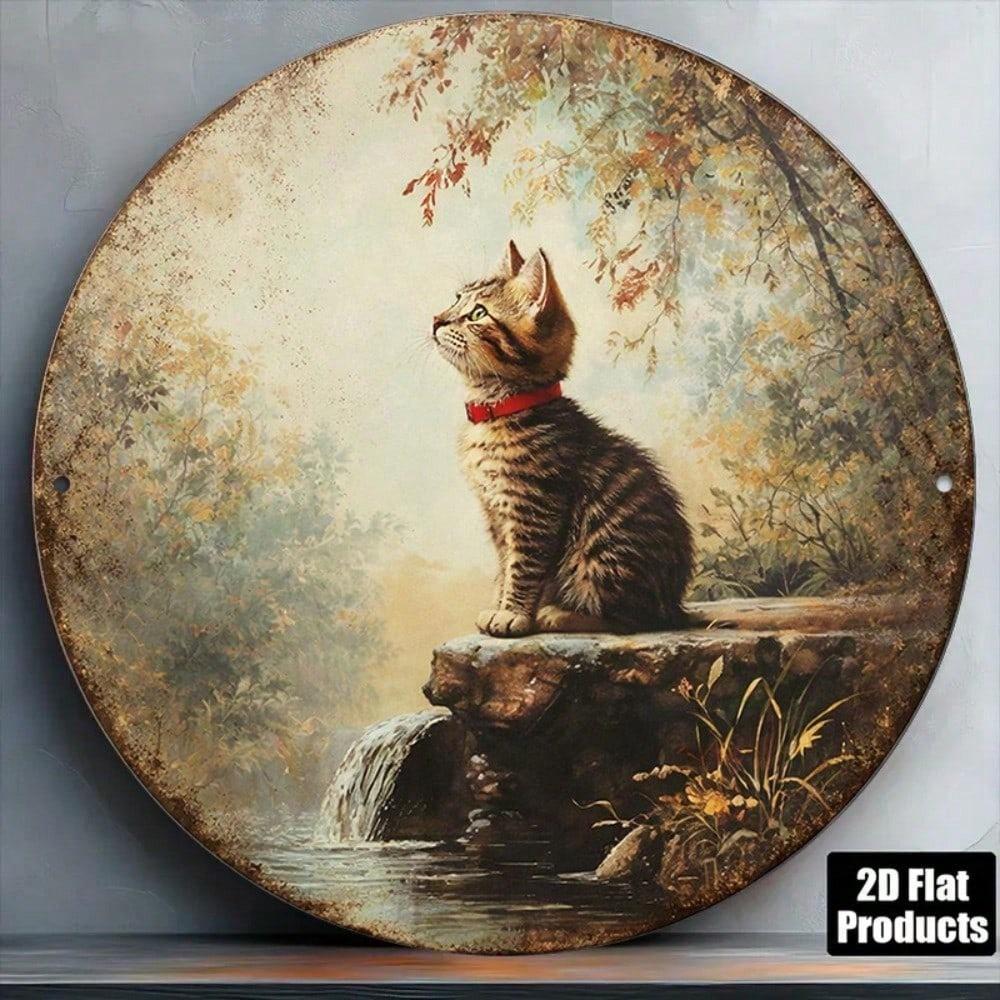 Retro Style Metal Wall Sign for Home Decor