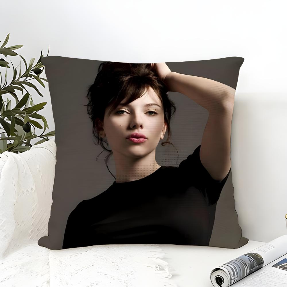 S-Scarlett Icon J-Johansson Pillow Case Linen Pillow Case Sofa Home Decor Cushion Cover Cushion Cove