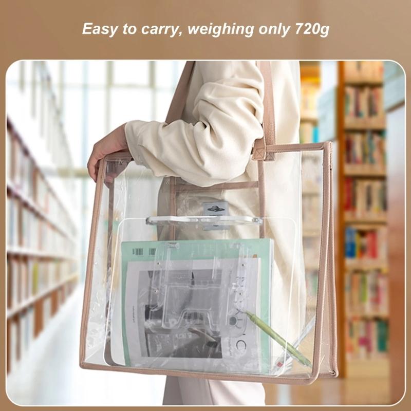 Transparent Book Stand 13 Adjustable Height Portable Cookbook Holder Students Reading Bookstand Laptop Tablet Bracket