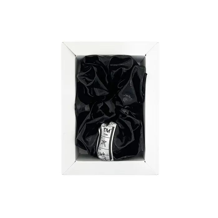 NO.289 [BLACK] SCRUNCHY HAIR Enamel Lambskin Scrunchie