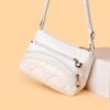 Retro Women's PU Leather Woven Crossbody Bag Medium and Old Women's Bag Casual Capacity Single Shoulder Bags Suitable for Daily Use Shopping Commuting