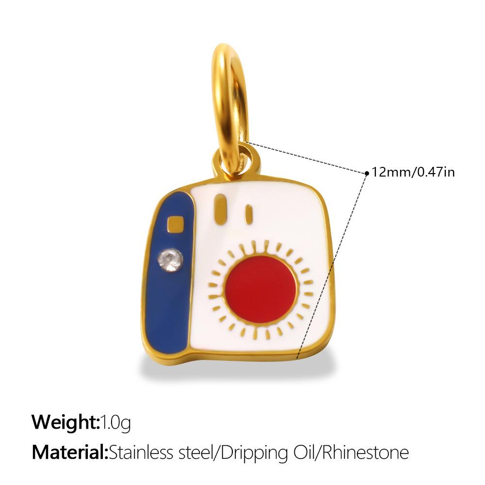 Fun Color Oil Drop Pendant Collection Fashion Love High Heels Crown Shape Jewelry Accessories