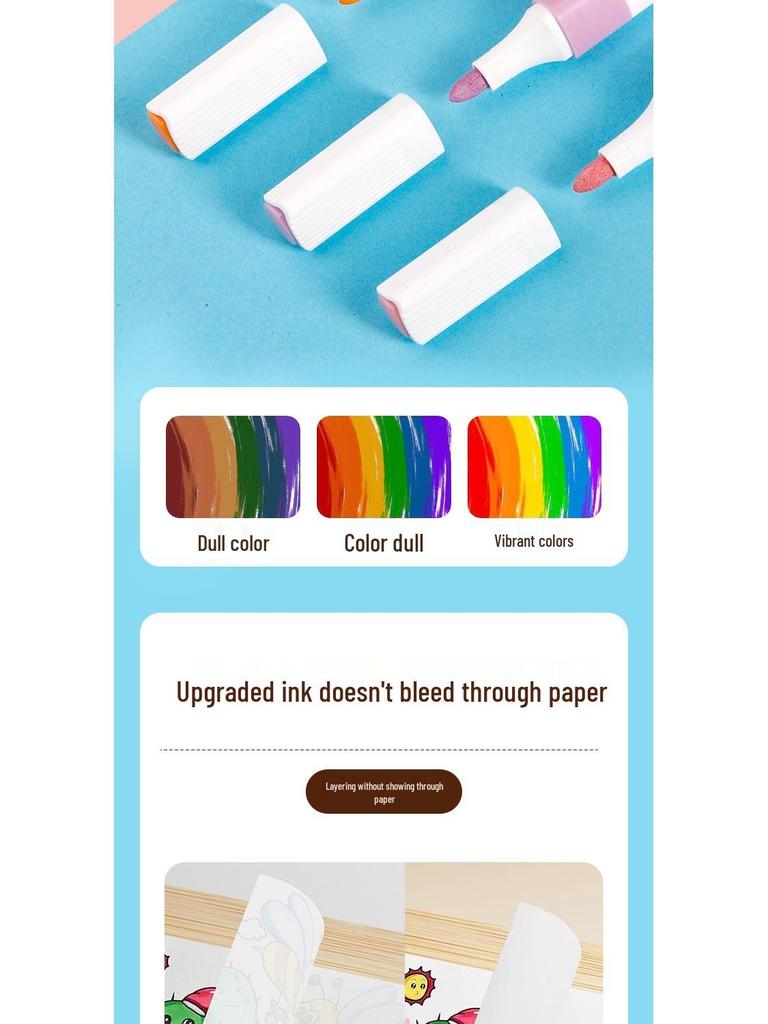 Master Soft Tip Acrylic Markers & Layerable Color Pencils with Art Brushes for Kids