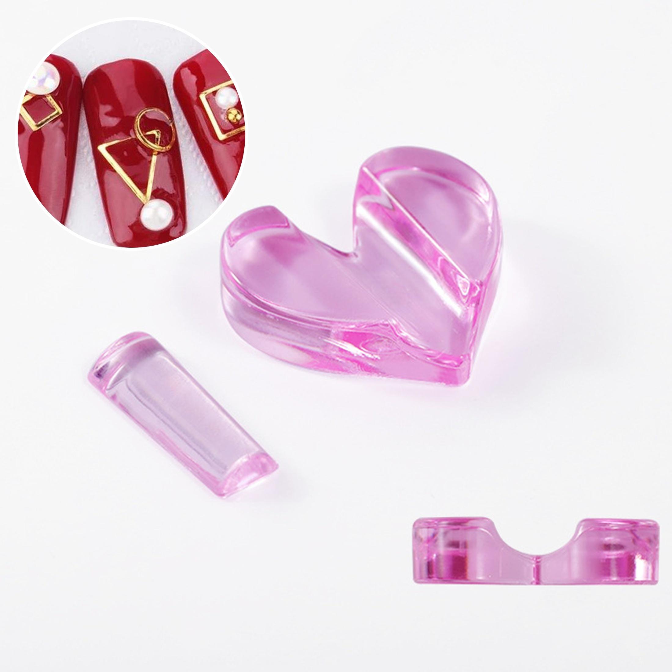 

Nail Art Bending Tool Set with Heart-Shaped Mold for Metal Frames - Unscented Nail Embossing Press