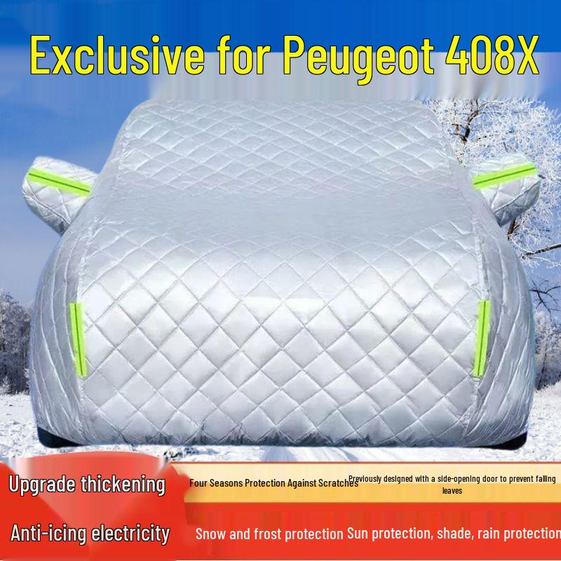 

Peugeot 408X 2025 Car Cover - Sun, Rain, Snow, Hail Protection with Thick Heat Insulation Thickened Hail Protection, All-Season