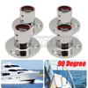 22mm/25mm/30mm/32mm 90 Degree Boat Handrail Fitting 316 Stainless Steel Marine Hardware Boat Hand Railing Round Base Tube Pipe