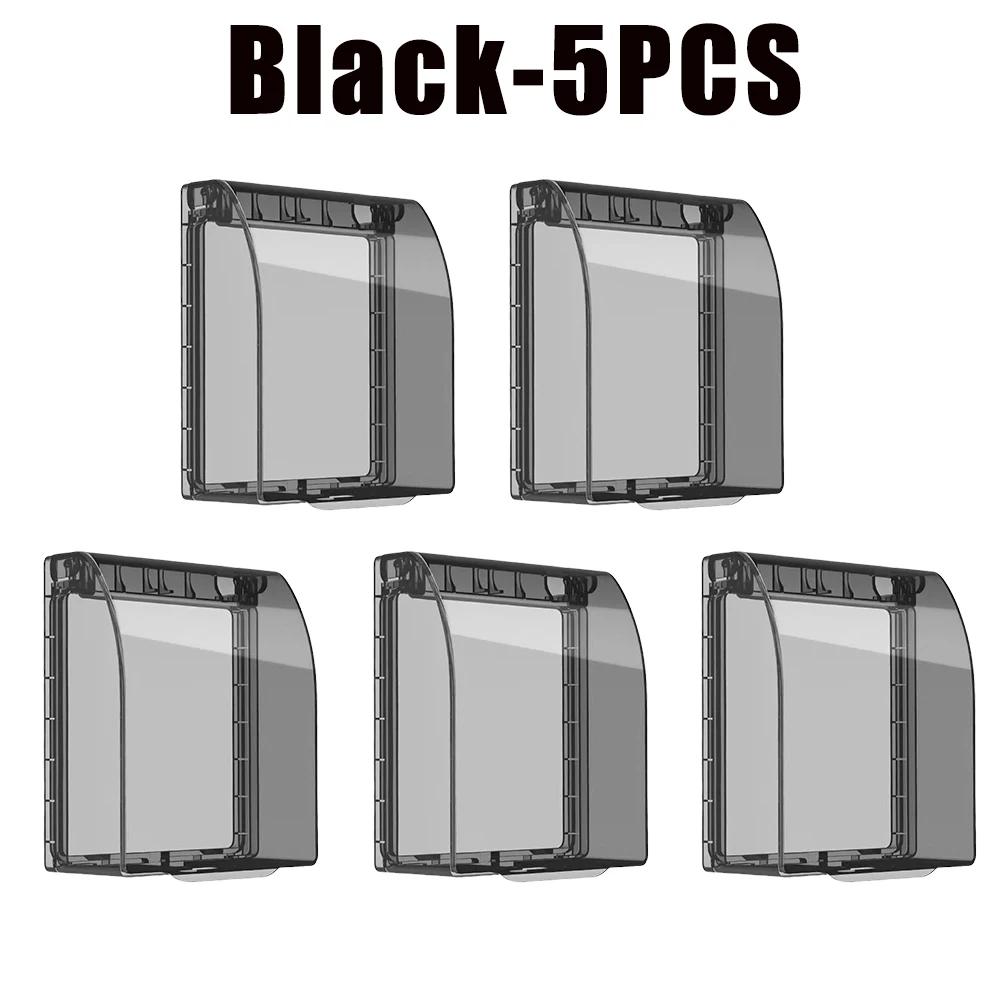 86 Type Wall Socket Waterproof Case Transparent Switch Cover Household Electrical Outlet Protection Accessories