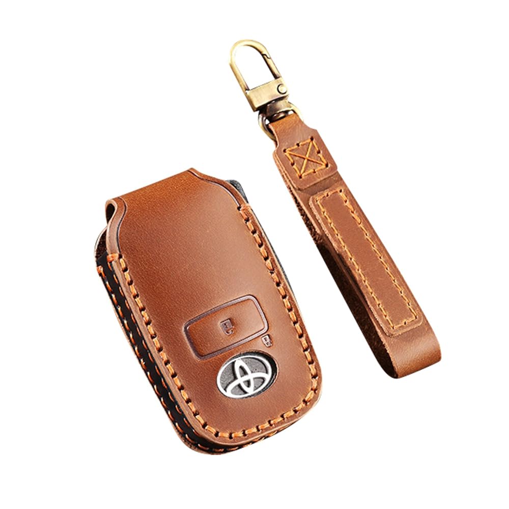 

Кинотака Чехол для ключа Toyota Rise Daihatsu Rocky Новый Taft Tanto Новый Roomy Thor Кожаный чехол для ключа RAIZE ROCKY TAFT Кожаный брелок для ключей (Коричневый Б)