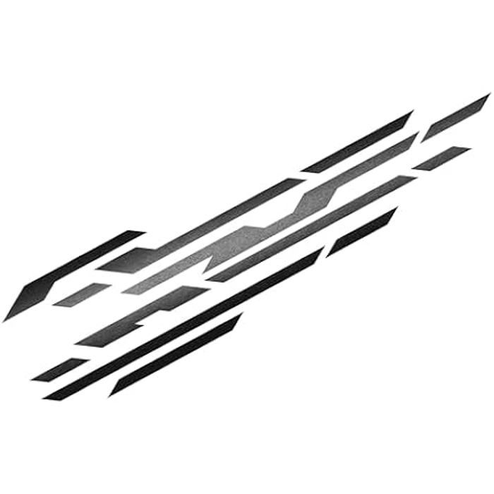 Samolepicí fólie na auto - FOLIATEC - Car Design Street - Černá - Sada 2 kusů - Plast