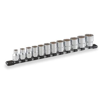 TONE Steckschlüsselsatz Enthält 12 Stück 12-Punkt (mit Halter) HDB412, 12,7 mm (1/2 ") Fahren,