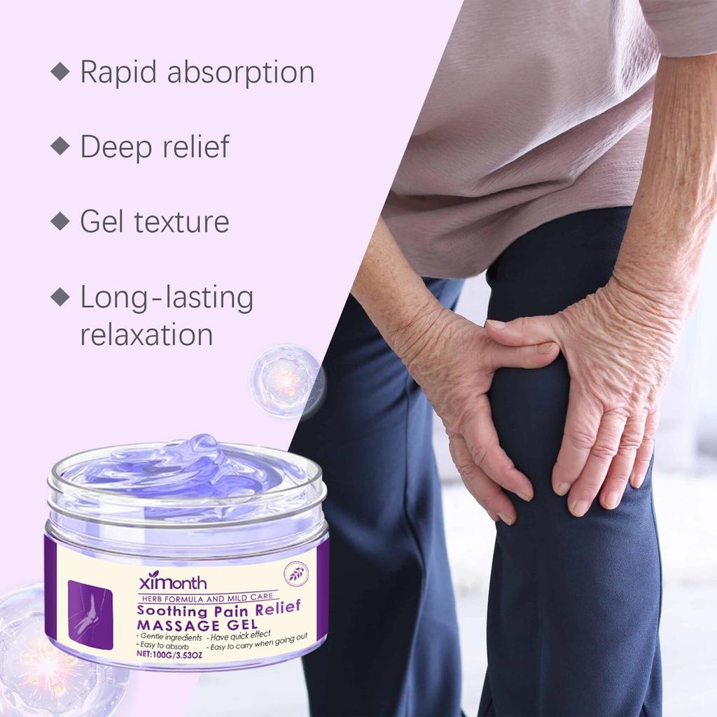 Soothing Pain Relief Massage Gel Daily Care Joint Knees Elbows and Shoulders Comforting External Application Gel