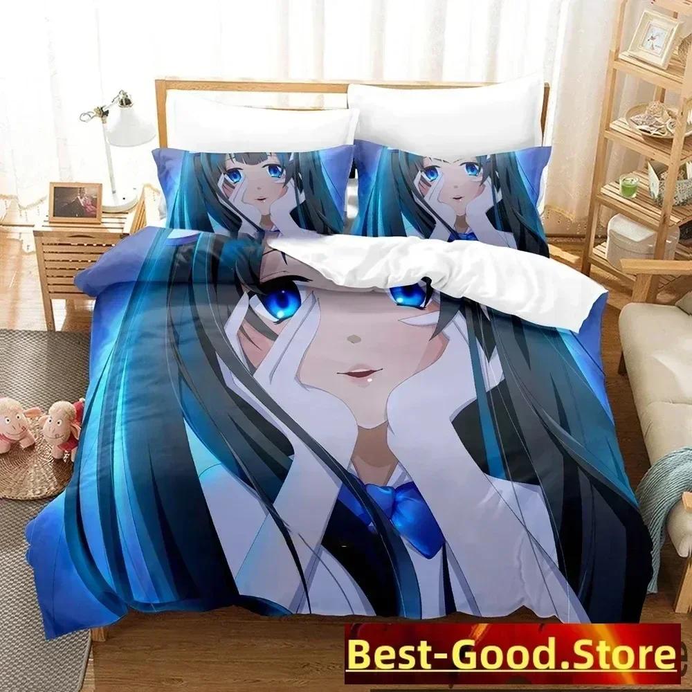 3D-print Danmachi Anime Hestia Sängkläder Set Tryckt Sängkläder Set Med Örngott Säng Påslakan Mjuk Queen King Size Sängkläder Hem