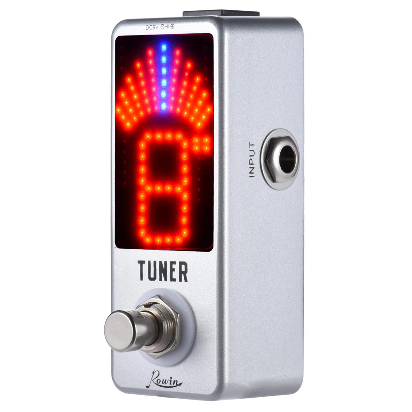 

Mini Chromatic Tuner Pedal Effect LED Display True Bypass Guitar Tuner for Guitar Bass Accessories Guitar Bass Musical Instrumen