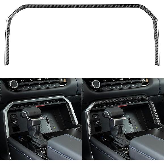NVCNX Real Premium Carbon Fiber for Toyota Tundra -2026 / Sequoia -2026 2024 2025 Car Center Console Drive Mode Knob Cover Interior Trim Accessories